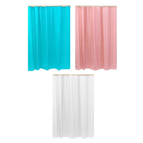 VETTA Bath screen, PEVA, 180x180cm, with magnets 461-523 VETTA Bath screen, PEVA, 180x180cm, with magnets 461-523